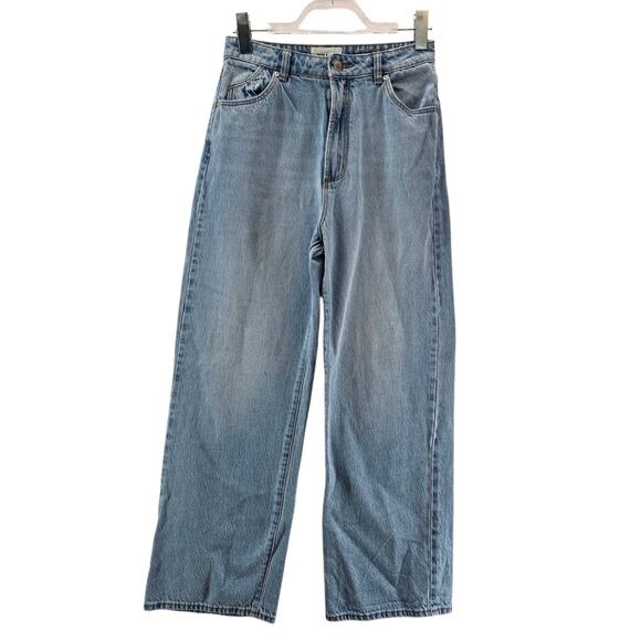 Rolla's Jeans Womens 27 Heide High Rise Loose Straight Light Wash Organic Cotton - Picture 1 of 12